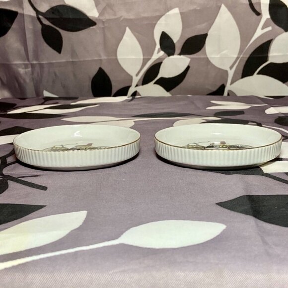 Ford's First Car 1896 Automobile Ceramic Drink Coasters Japan Antique Set Of 2 - Picture 5 of 10